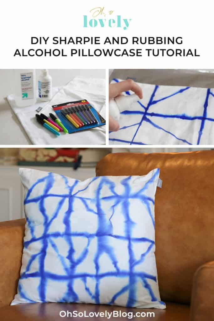 DIY Sharpie and alcohol pillowcase tutorial —so easy and unique! It's so much fun to design your own pillowcases!