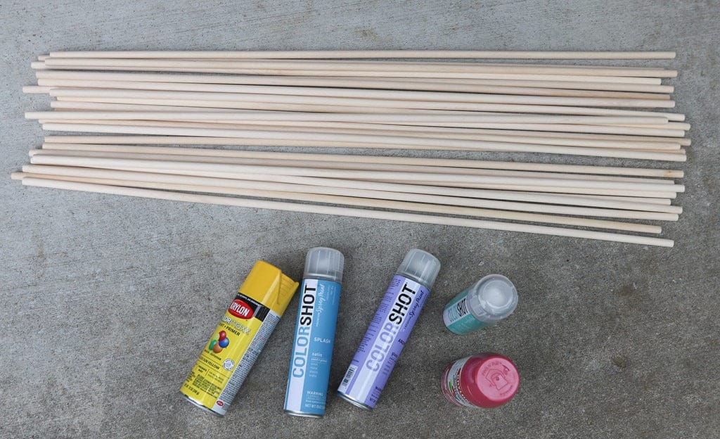 Audrey Kuether of Oh So Lovely shares a life size DIY Kerplunk yard game tutorial—perfect for outdoor entertaining!