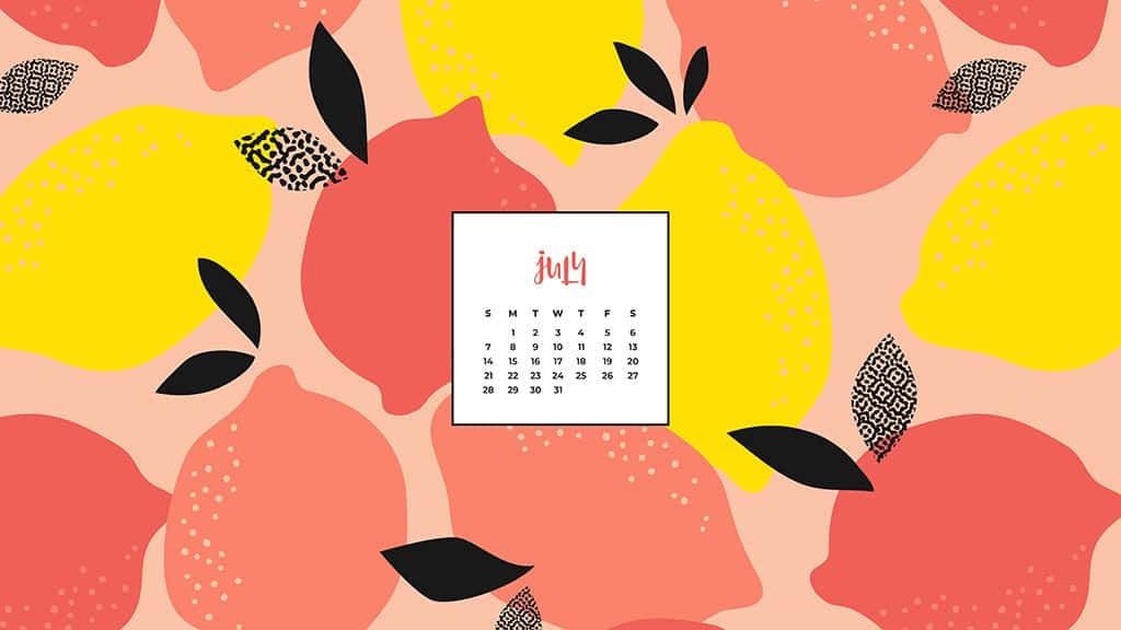 5 free July wallpaper calendars