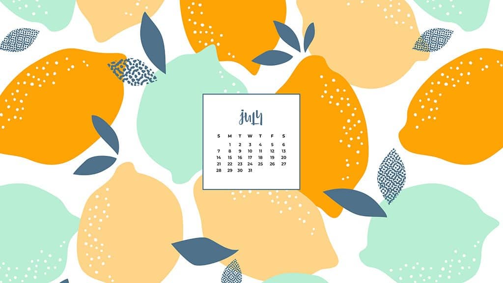 5 free July wallpaper calendars