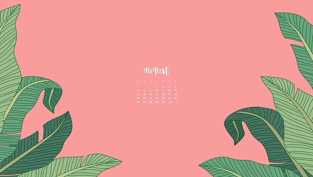 FREE August wallpaper calendars—7 cute and colorful options!