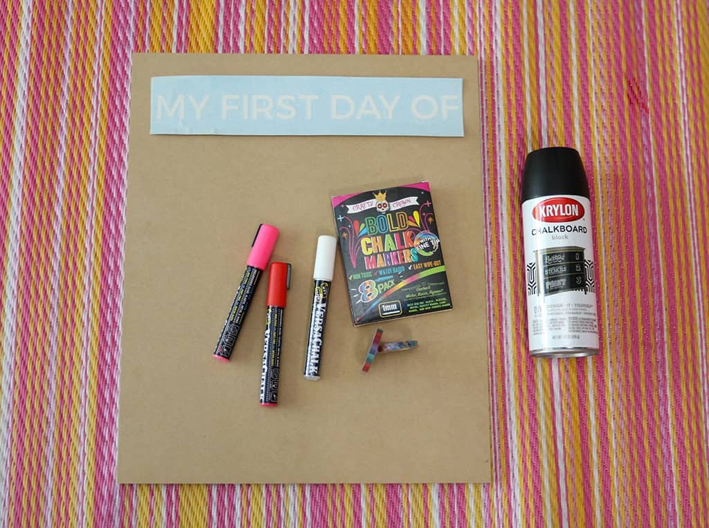 DIY First Day of School Chalkboard Signs