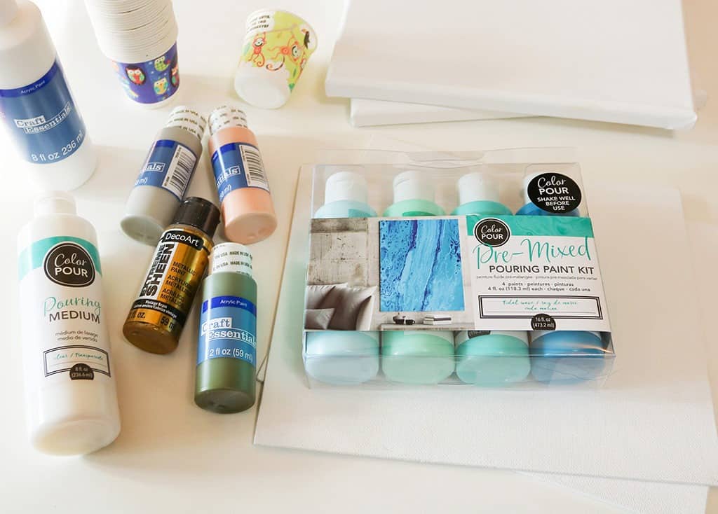 HOW TO MAKE UNIQUE DIY PAINT POUR ART, Oh So Lovely Blog