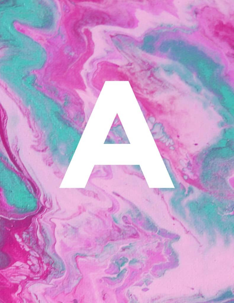 I've been busy designing my FREE monogram art printables — there are 16 options in all letters A-Z! Download yours today!
