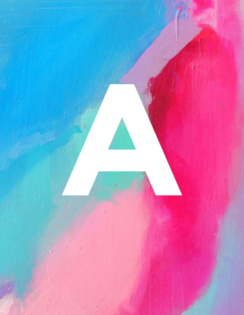 I've been busy designing my FREE monogram art printables — there are 16 options in all letters A-Z! Download yours today!
