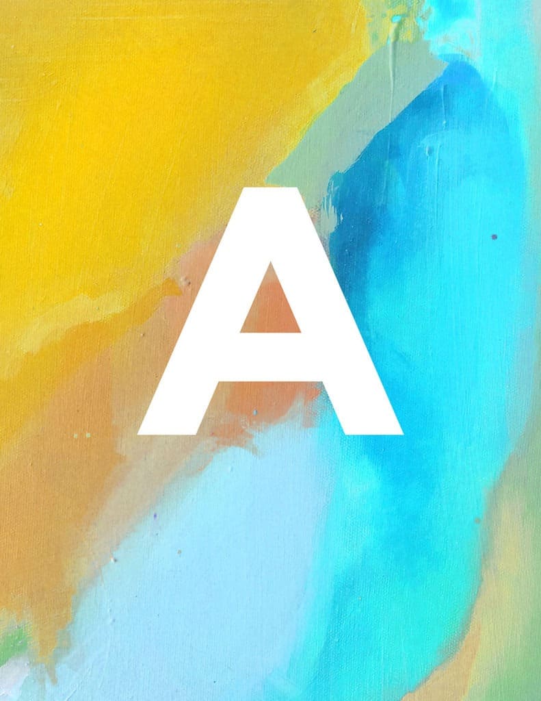 I've been busy designing my FREE monogram art printables — there are 16 options in all letters A-Z! Download yours today!