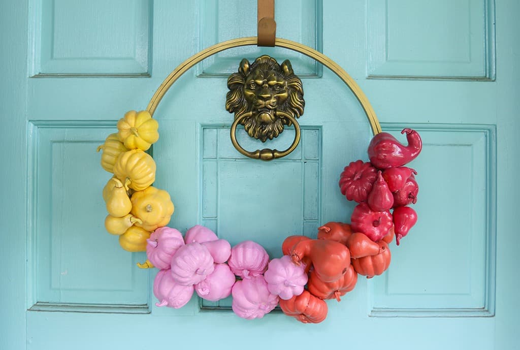 DIY // PUMPKIN WREATH AND GARLAND, Oh So Lovely Blog