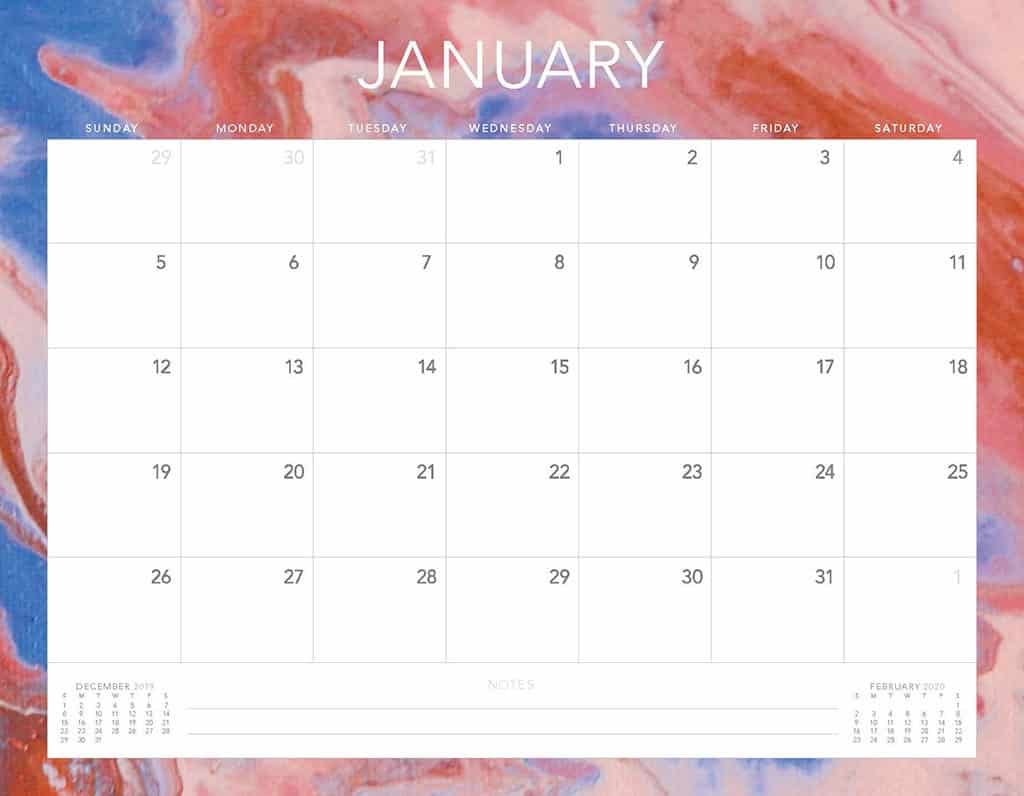 Featured image of post February 2021 Calendar Asthetic / Editable, printable 2021 calendars with week number, us federal holidays, space for notes in word ☼ doc version: