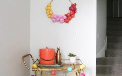 fall pumpkin bar cart