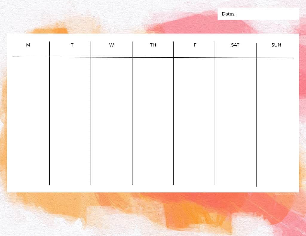 Cute Weekly Schedule Template from www.ohsolovelyblog.com