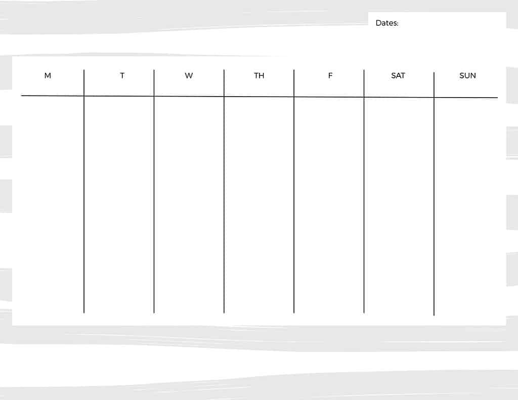 FREE printable weekly calendars — get your week organized!