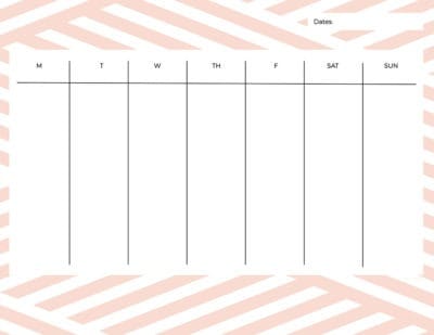 FREE printable weekly calendars — get your week organized!
