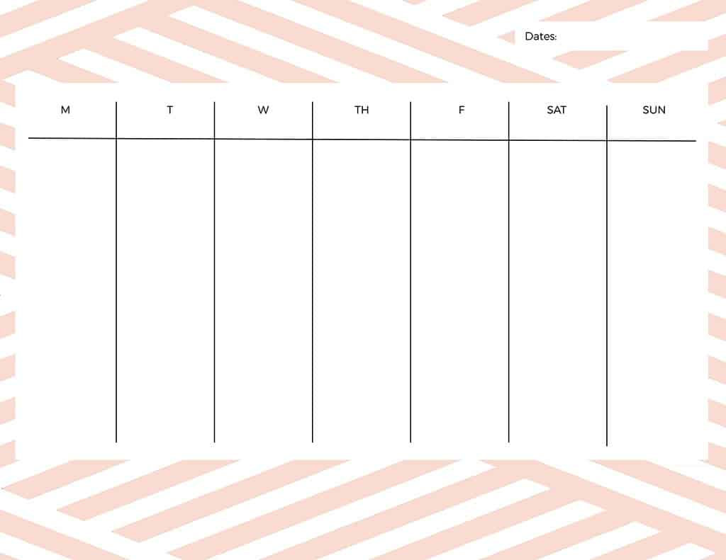 FREE printable weekly calendars — get your week organized!
