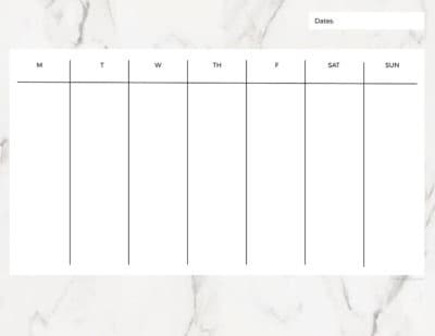 FREE printable weekly calendars — get your week organized!