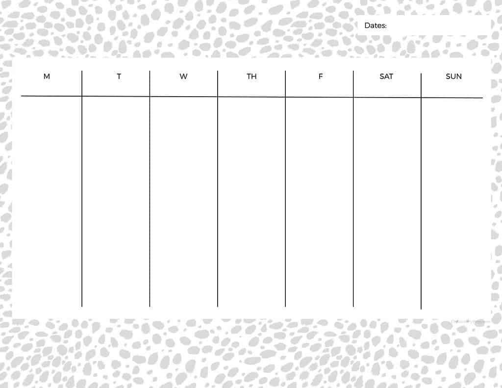 21 cute and FREE printable weekly calendars