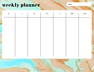 FREE printable weekly calendars — get your week organized!