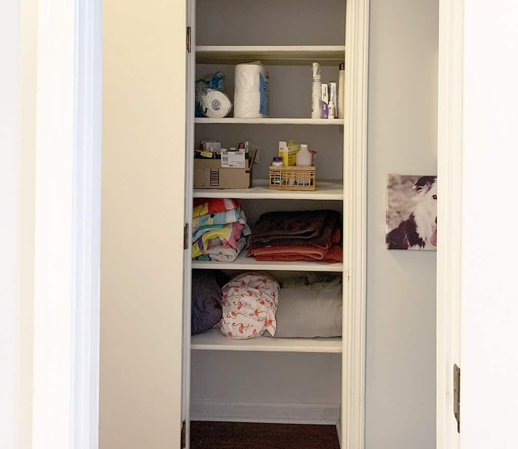 Linen Closet Organization Goals — Before & After Hiring a