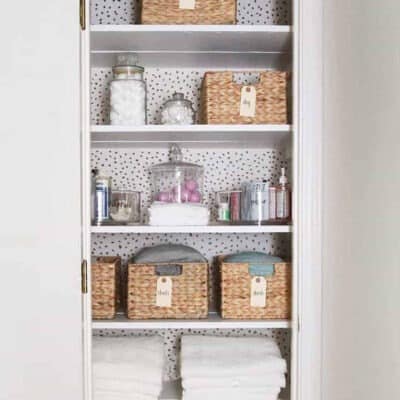 diy linen closet makeover