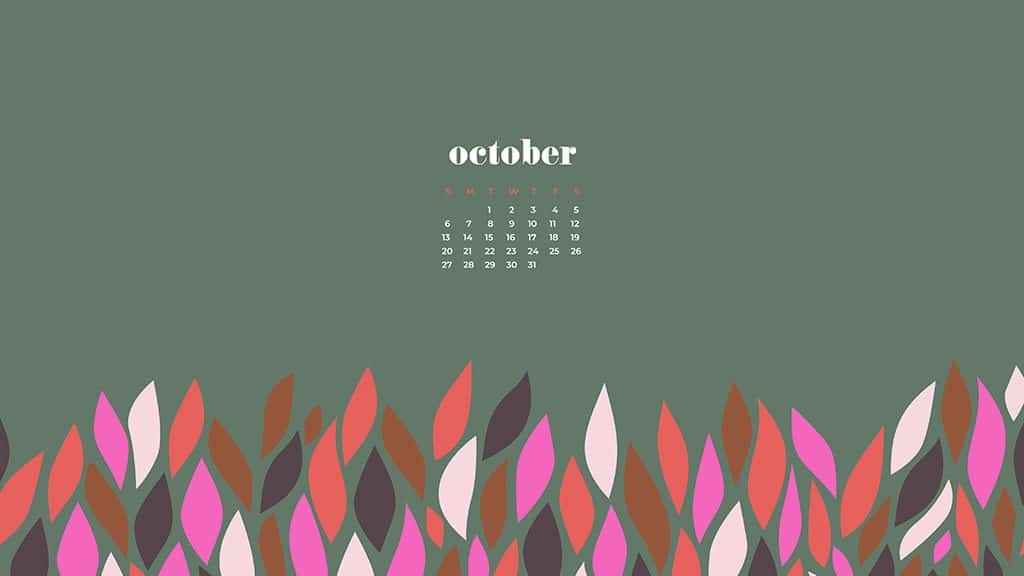 ctober 2019 desktop wallpapers leaves modern