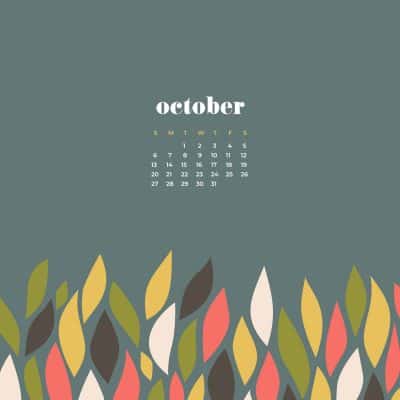 ctober 2019 desktop wallpapers leaves modern