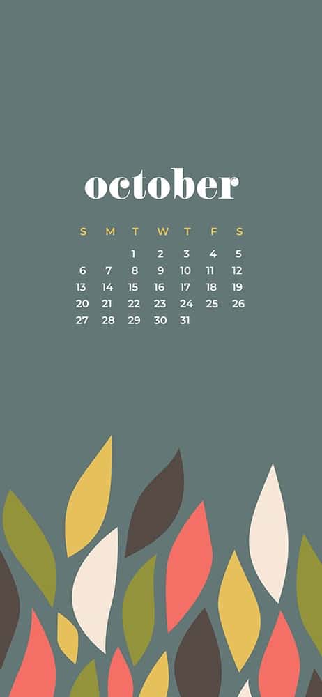 ctober 2019 desktop wallpapers for phone modern leaves