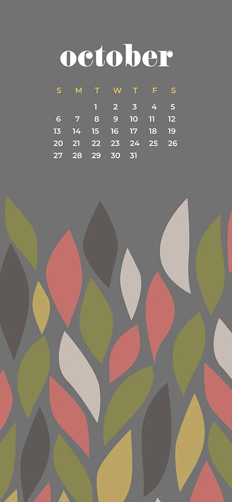 ctober 2019 desktop wallpapers for phone modern leaves