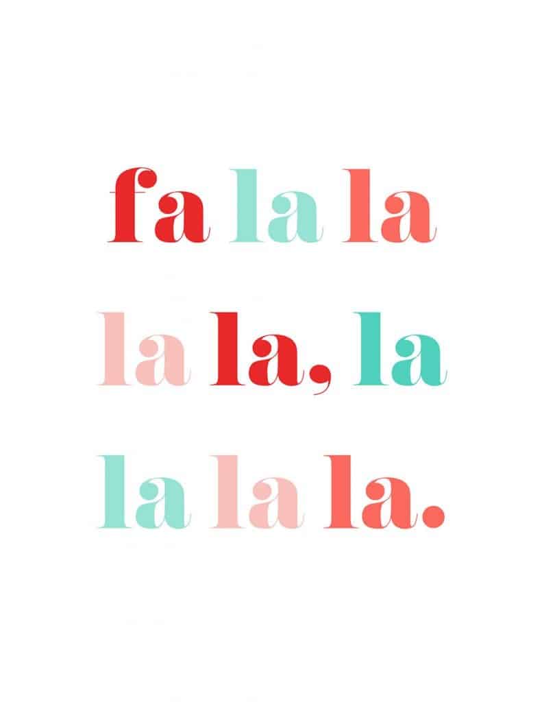 Fa la la la clearance la christmas song