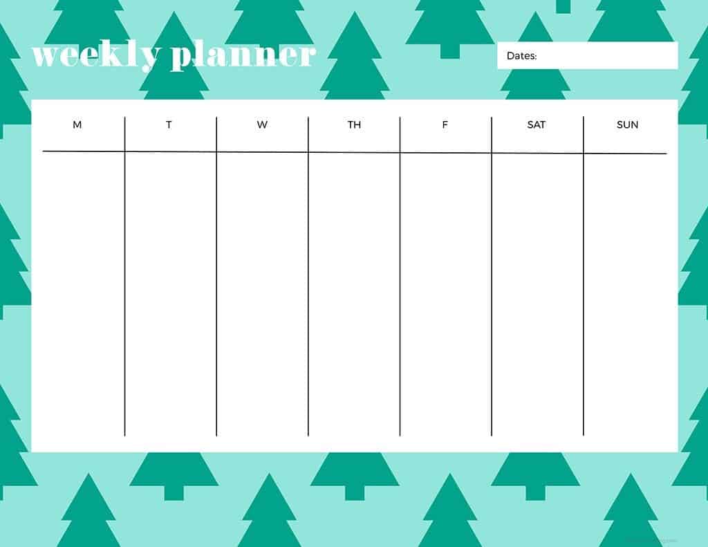 FREEBIES // WINTER WEEKLY PLANNER PRINTABLES, Oh So Lovely Blog