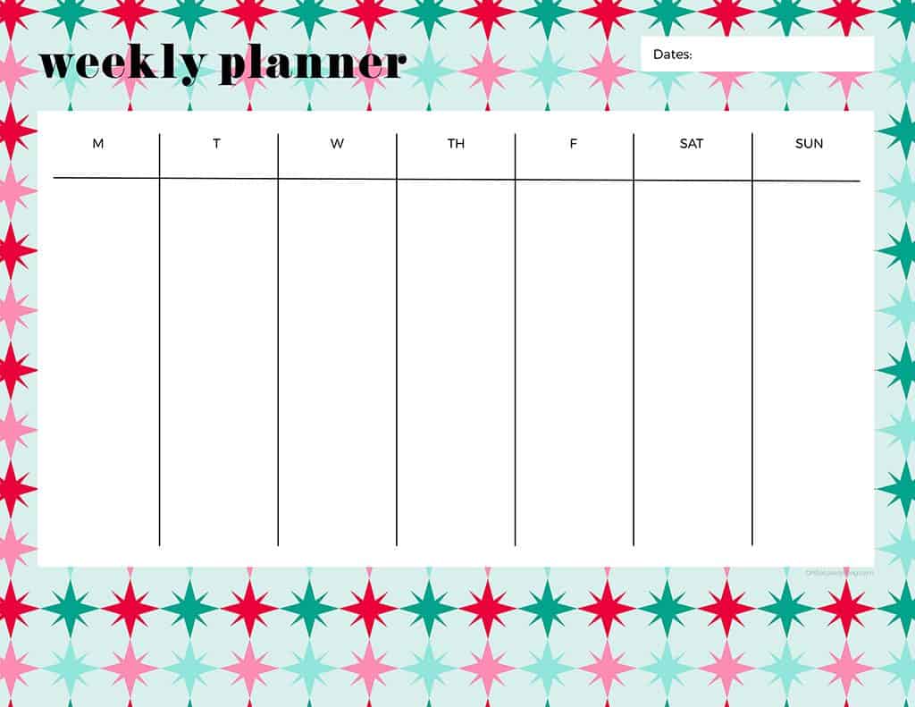 FREEBIES // WINTER WEEKLY PLANNER PRINTABLES, Oh So Lovely Blog