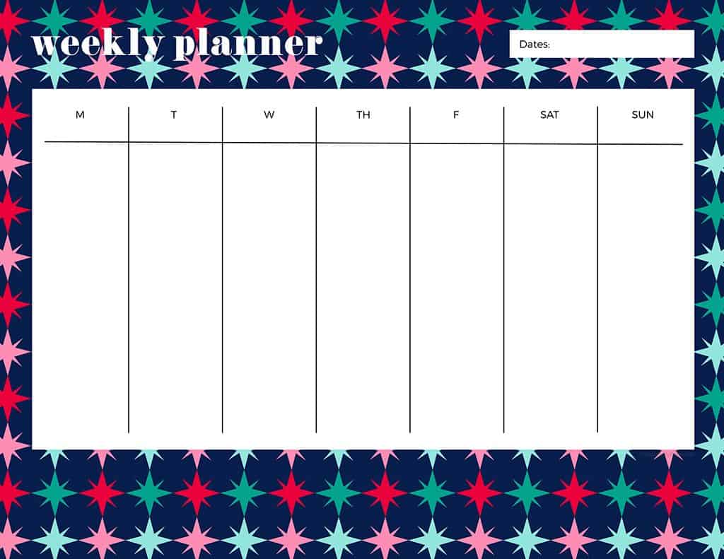 FREEBIES // WINTER WEEKLY PLANNER PRINTABLES, Oh So Lovely Blog