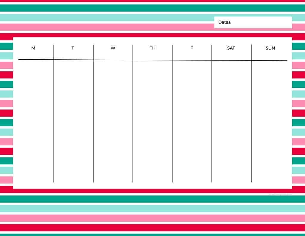 FREEBIES // WINTER WEEKLY PLANNER PRINTABLES, Oh So Lovely Blog