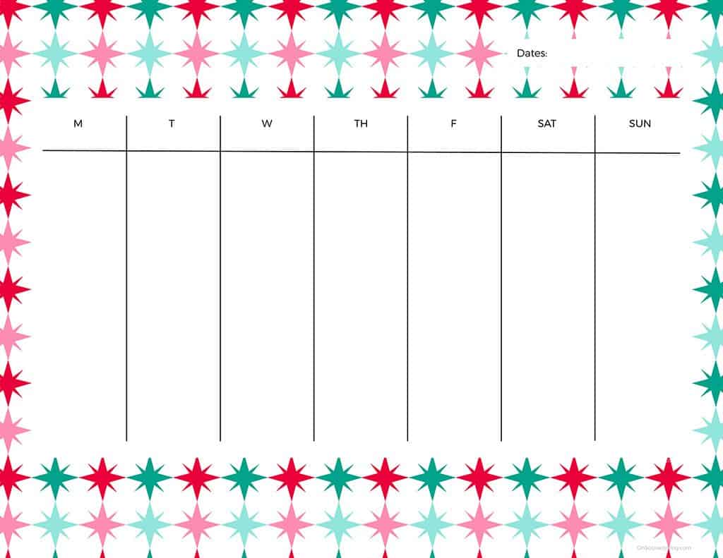 FREEBIES // WINTER WEEKLY PLANNER PRINTABLES, Oh So Lovely Blog