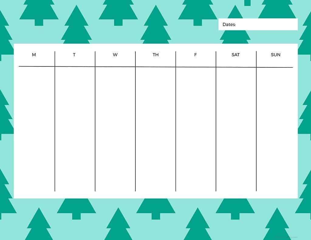 FREEBIES // WINTER WEEKLY PLANNER PRINTABLES, Oh So Lovely Blog