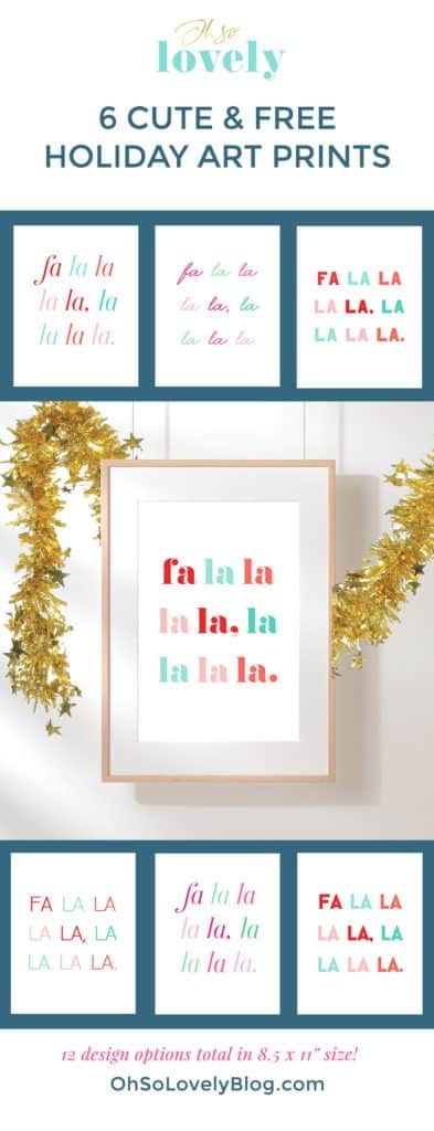 FREE holiday art printables