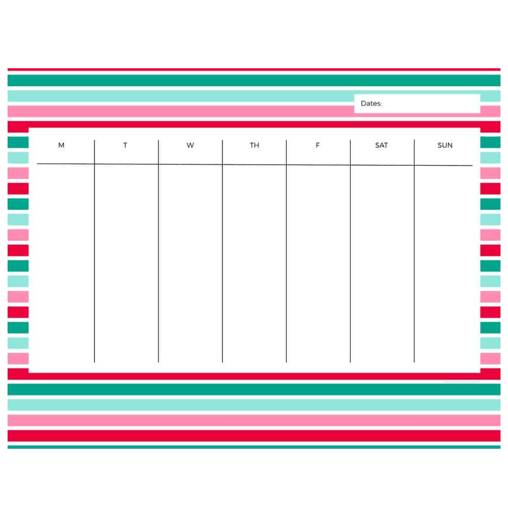 FREE winter weekly planner printables — 9 designs in letter and A4 sizes!