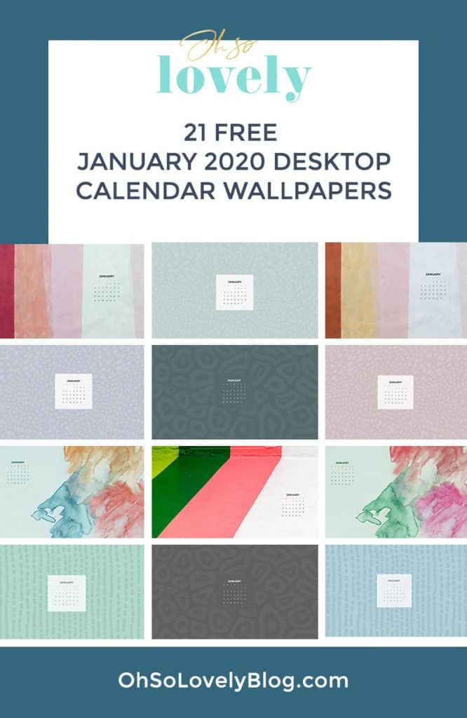 2020 desktop calendars