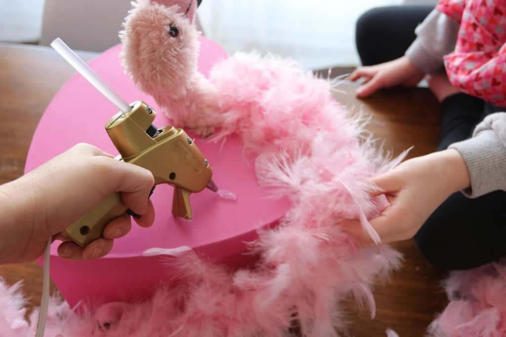 DIY  //  FLAMINGO VALENTINE&#8217;S DAY BOX, Oh So Lovely Blog