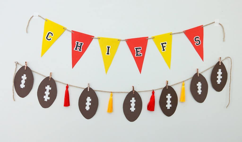 HOW TO MAKE EASY DIY SUPER BOWL PARTY DECOR, Oh So Lovely Blog