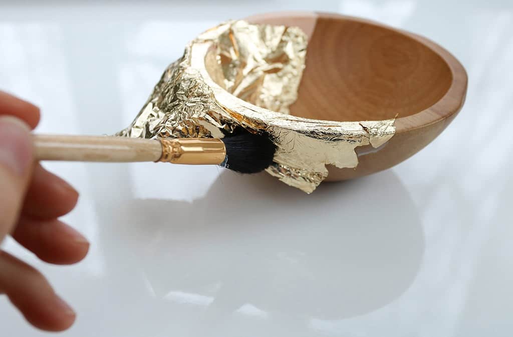 HOW TO MAKE DIY GOLD LEAF JEWELRY DISHES, Oh So Lovely Blog