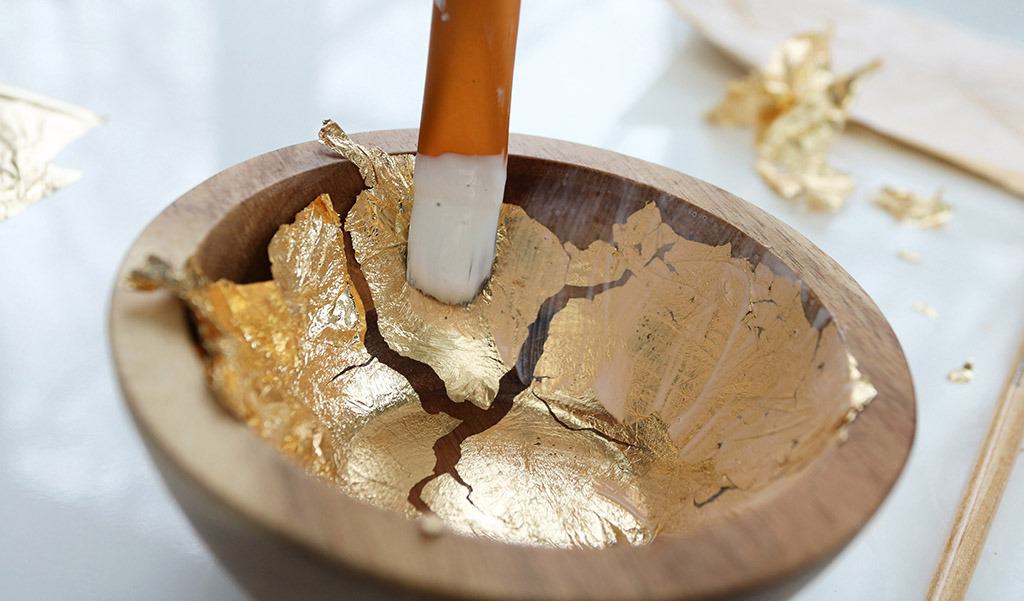 HOW TO MAKE DIY GOLD LEAF JEWELRY DISHES, Oh So Lovely Blog