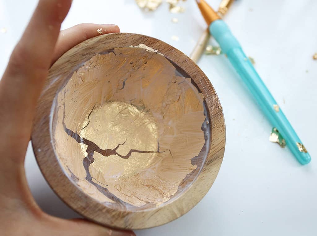 HOW TO MAKE DIY GOLD LEAF JEWELRY DISHES, Oh So Lovely Blog