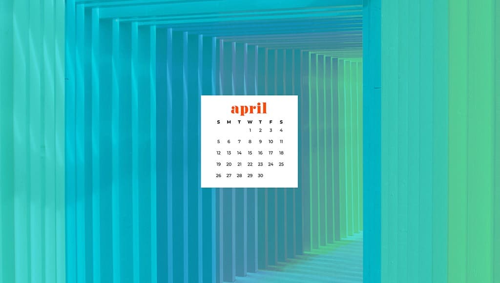 free April wallpaper rainbow