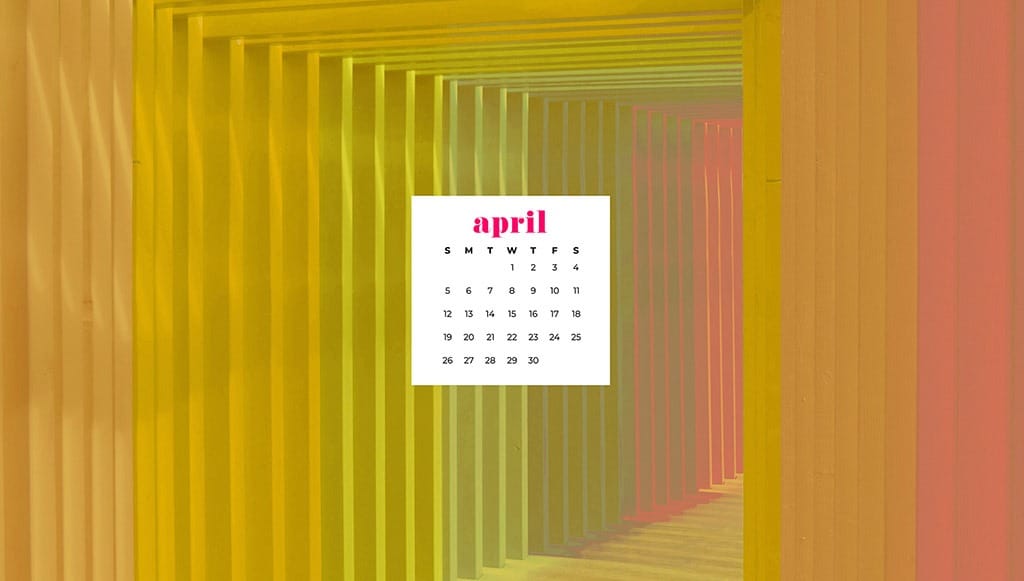 free April wallpaper rainbow