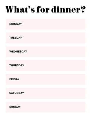 19 free meal planning worksheets — download your printables today!