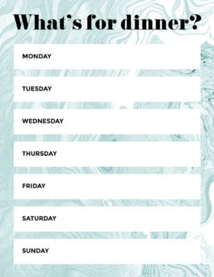 19 free meal planning worksheets — download your printables today!