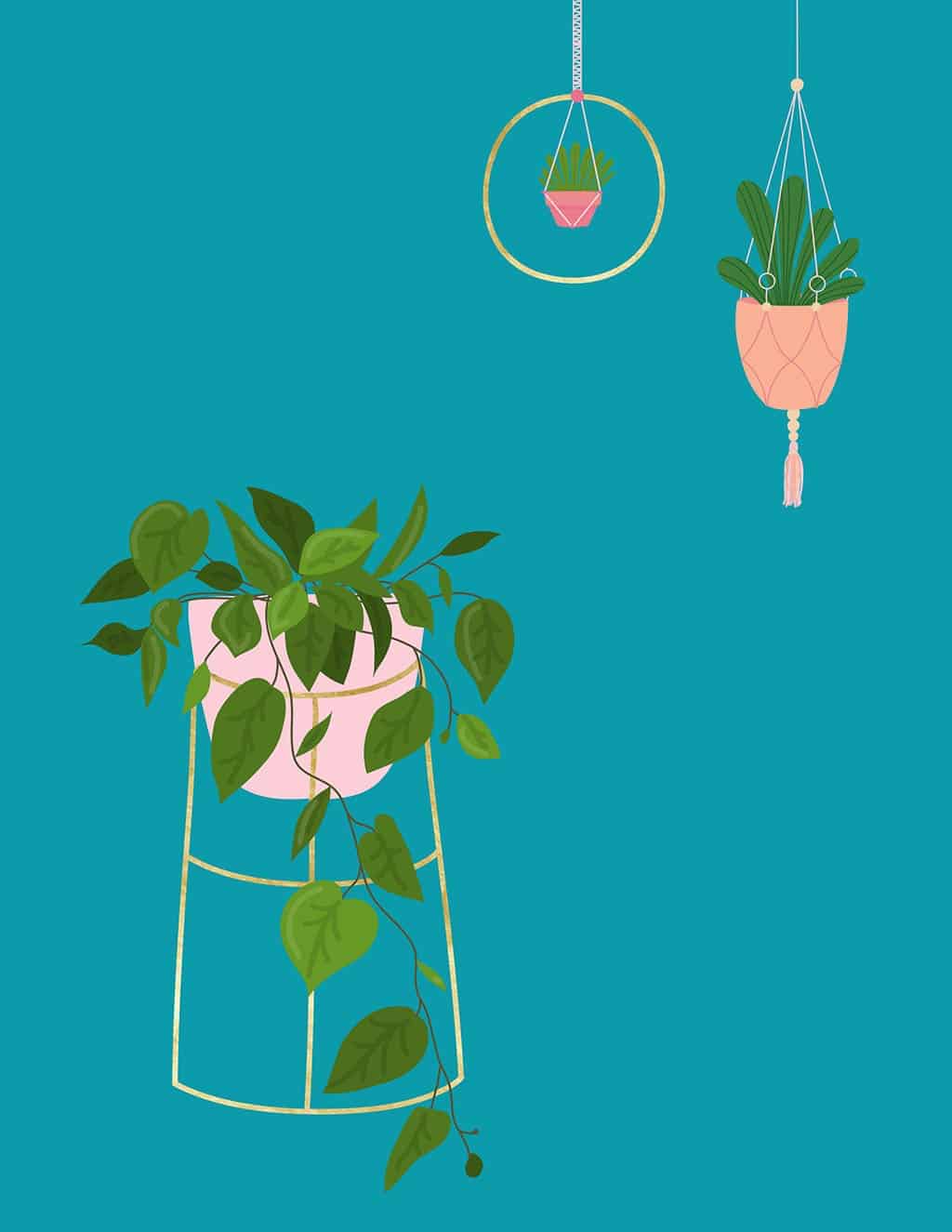 Free modern plant printables — 8 colorful and fun options to choose from!