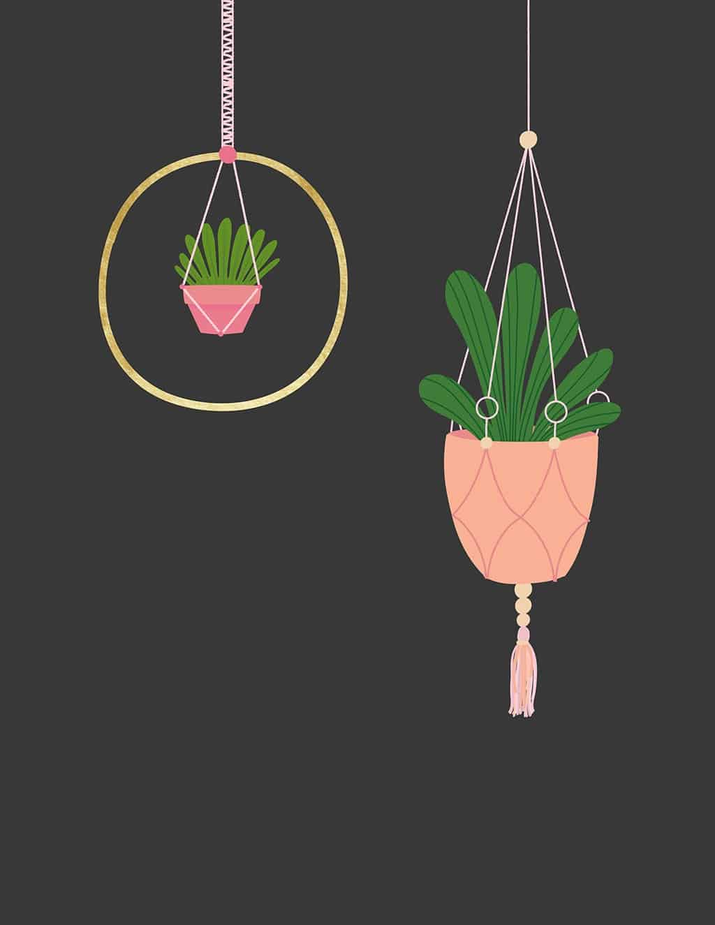 Free modern plant printables — 8 colorful and fun options to choose from!