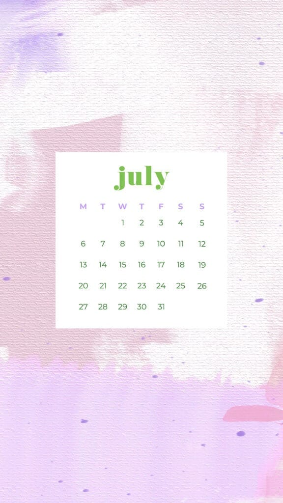 Free July wallpapers abstract