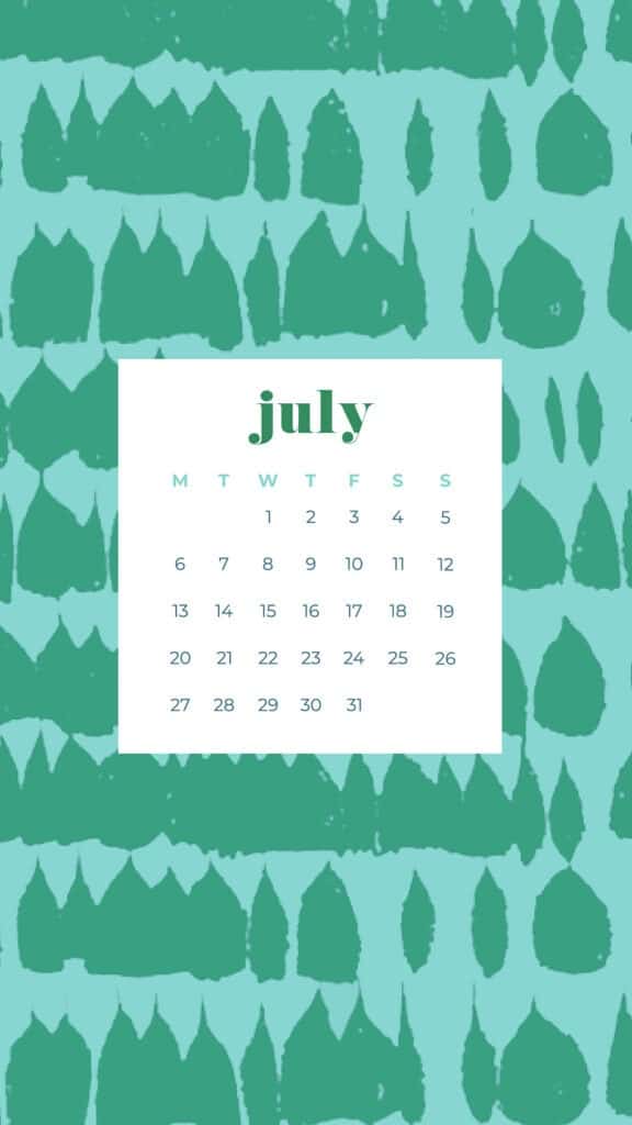 Free July wallpapers green and aqua