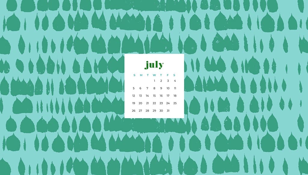 Free July wallpapers green and aqua